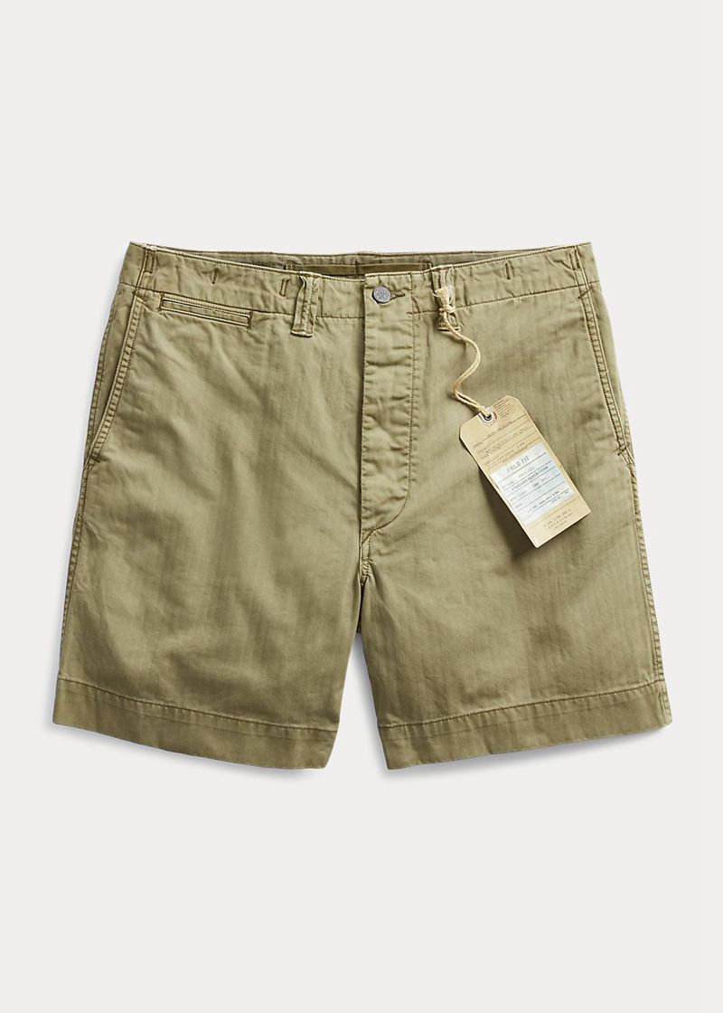 RRL ショーツ メンズ オリーブ Herringbone Twill Field RPBCA1837